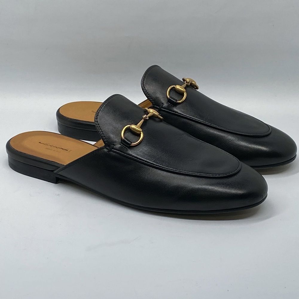 Gucci Princetown Leather Mules size 37.5 - Picture 6 of 14